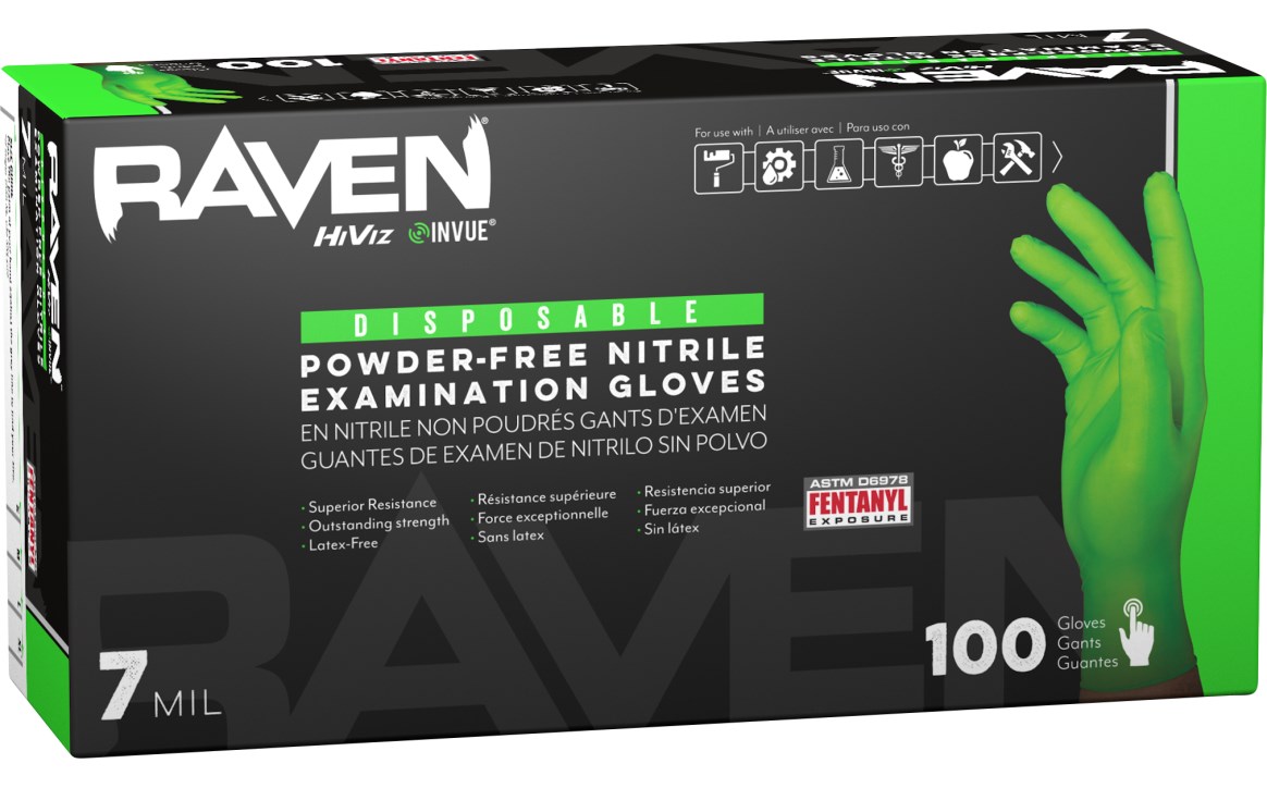 SAS Safety Group | Raven® InVue Powder-Free Exam Grade Nitrile